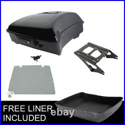 Chopped Pack Trunk Plate Mount Rack Fit For Harley Tour Pak Street Glide 2014-22