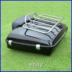 Chopped Pack Trunk Rack Backrest For Harley Tour Pak Touring Electra Glide 14-20