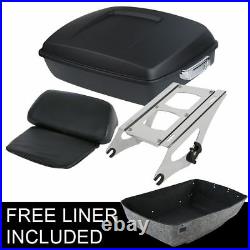Chopped Pack Trunk Rack Fit For Harley Tour Pak Road King Street Glide 2014-2020