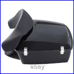 Chopped Pack Trunk With Backrest Fit For Harley Tour Pak Road Glide King 1997-2013