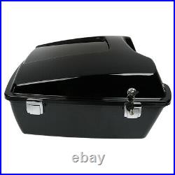 Chopped Pack Trunk with Base Plate For Harley Tour Pak Touring Road King 1997-2013