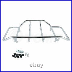 Chopped Tour Pak Pack Trunk With Rack Backres For Harley Touring Road King 2014-Up