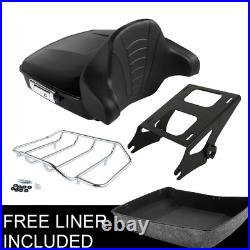 Chopped Trunk Backrest 2 Up Mount Rack Fit For Harley Tour Pak Touring 14-21 20