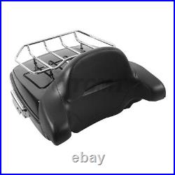 Chopped Trunk Backrest Luggage Rack Fit For Harley Tour-Pak Electra Glide 09-13