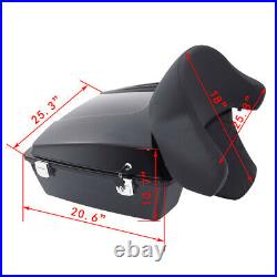 Chopped Trunk Backrest Mounting Rack Fit For Harley Tour Pak Road King 1997-2008