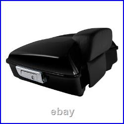 Chopped Trunk Backrest Pad Fit For Harley Tour Pak Touring Road Glide 2009-2013