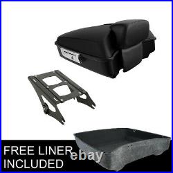 Chopped Trunk Backrest with Mount Rack Fit For Harley Tour Pak Touring 2014-2022