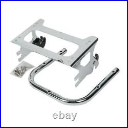 Chopped Trunk Chrome Two Up Mount Rack Fit For Harley Touring Tour Pak 1997-2008