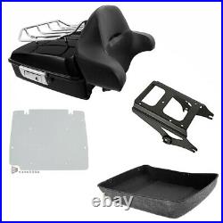 Chopped Trunk Rack Backrest Mounting Plate Fit For Harley Tour Pak Touring 09-13