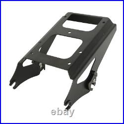 Chopped Trunk Rack Backrest Mounting Plate Fit For Harley Tour Pak Touring 09-13