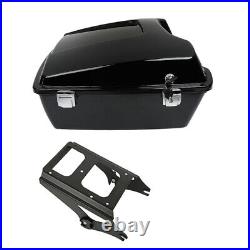Chopped Trunk Two Up Mount Rack Fit For Harley Tour Pak Electra Glide 09-2013 12
