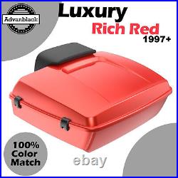 Fits 97+ Harley Touring/Softail LUXURY RICH RED Rushmore Chopped Tour Pack Pak