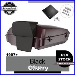 For 97+ Harley/Softail Advanblak Rushmore Razor Tour Pak Pack Pad BLACK CHERRY