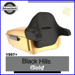 For 97+ Harley/Softail BLACK HILLS GOLD Advanblack Rushmore King Tour Pak Pack