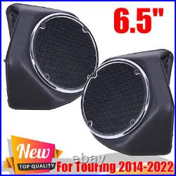 For Harley Touring FLH 2014+ King Tour Pak Pack Rear 6.5 Speaker Pods Box Trunk
