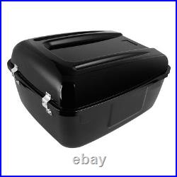 Gloss Black Police Trunk Fit For Harley Tour Pak Pack Electra Street Road Glide