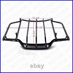 Gloss Black Tour Pak Pack Luggage Rack For 93-13 Harley Touring Road Glide Ultra