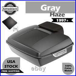 Gray Haze Chopped Tour Pak Pack For Harley Touring Street Road Glide