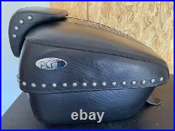 Harley Tour Pak Luggage Leather heritage Softail Style 53209-09