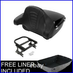 King Pack Trunk 2 Up Mount Pad Fit For Harley Tour Pak Road Electra Glide 97-08