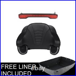 King Pack Trunk Backrest Speakers Tail Light Fit For Harley Tour PAK Touring 14+