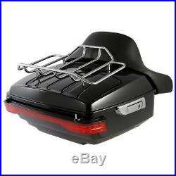 King Pack Trunk Backrest With Brake Tail Light For Harley Tour Pak Touring 2014-Up