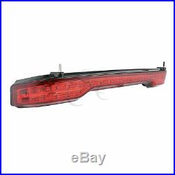 King Pack Trunk Backrest With Brake Tail Light For Harley Tour Pak Touring 2014-Up