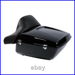 King Pack Trunk Backrest with Mount Rack Fit For Harley Tour Pak Touring 09-13 12