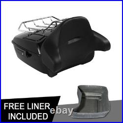 King Pack Trunk Pad Luggage Rack Fit For Harley Tour Pak Road Street Glide 14-21