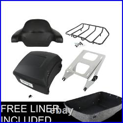 King Pack Trunk Pad Mount Rack Fit For Harley Tour Pak Road King 2014-2021 2019