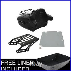 King Pack Trunk Pad Mount Rack Plate Fit For Harley Tour Pak Touring 14-21 15 16