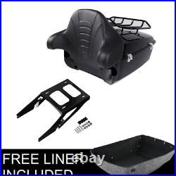 King Pack Trunk Pad withTwo Up Rack Fit For Harley Tour Pak Sport Glide FLSB 18-21
