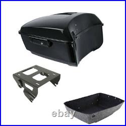 King Pack Trunk Solo Mounting Rack Fit For Harley Tour Pak Street Glide 2014-22