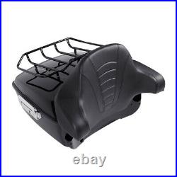 King Trunk Luggage Rack Backrest Fit For Harley Touring Tour Pak Pack 2014-2022