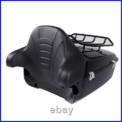 King Trunk Luggage Rack Backrest Fit For Harley Touring Tour Pak Pack 2014-2022