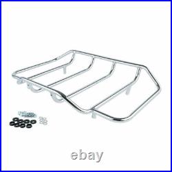 King Trunk Pad Speakers Docking Plate Fit For Harley TourPak Road King 14-Up