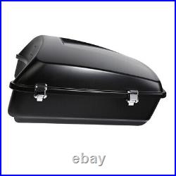 Matte Black Chopped Trunk Fit For Harley Touring Tour Pak Street Glide 2014-2022