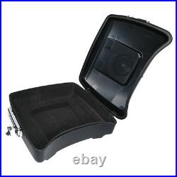 Matte Black Chopped Trunk Pad Mount Fit For Harley Tour Pak Street Glide 2009-13