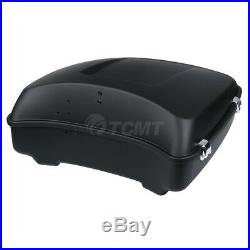 Matte Chopped Pack Trunk With Latch For Harley Tour Pak Street Road Glide 2014-20