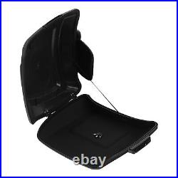 Matte Razor Pack Trunk & Pad Fit For Harley Tour Pak Street Road Glide 2014-2023