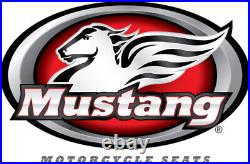 Mustang Black Chopped Tour Pak Backrest Pad Road Glide 15-18