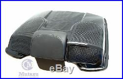 Mutazu Black Dual 6x9 Speaker Lid for 97-13 Harley Razor Chopped King Tour Pak 1