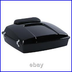 New Razor Pack Trunk with Backrest For Harley Tour Pak Road Street Glide 1997-2013