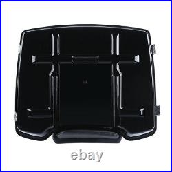 New Razor Pack Trunk with Backrest For Harley Tour Pak Road Street Glide 1997-2013