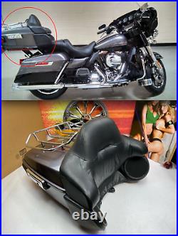 OEM Harley 95-21 Touring Tour Pack Pak Backrest Speakers Rack & Liner
