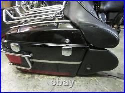 OEM Harley FLTHC Tour Pak Pack Luggage Box 97-08 Vivid Black with Anniversary Pins