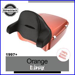 Orange Lava King Tour Pak Pack Luggage Fits for 1997+ Harley Street Road Glide