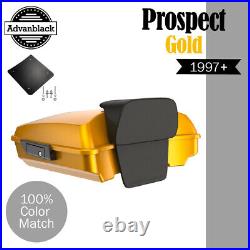PROSPECT GOLD Advanblak Rushmore Razor Tour Pak Pack Pad For 97+ Harley/Softail