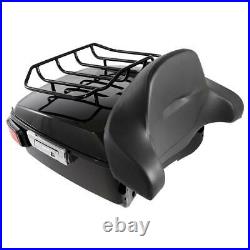 Pack Trunk Backrest Brake with Tail Light Fit For Harley Tour Pak Street Glide US
