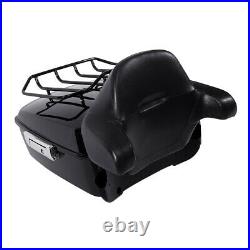 Pack Trunk Backrest Brake with Tail Light Fit For Harley Tour Pak Street Glide US